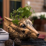 Кашпо Лиса  U09349-G полистоун цв.золото - фото 243110 Кашпо Лиса  U09349-G полистоун цв.золото - фото 243110