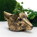 Кашпо Лиса  U09349-G полистоун цв.золото - фото 243113 Кашпо Лиса  U09349-G полистоун цв.золото - фото 243113