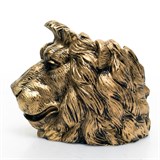 Кашпо Лев U09348-G полистоун цв.золото - фото 243150