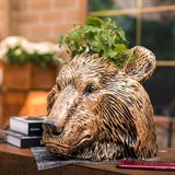 Горшок Медведь U09347-G полистоун цв.золото - фото 243173 Горшок Медведь U09347-G полистоун цв.золото - фото 243173