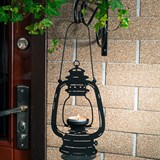 Подсвечник Лампа декоративный  металл цвет черный - фото 243298