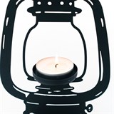 Подсвечник Лампа декоративный  металл цвет черный - фото 243302