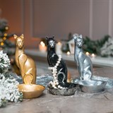 Подставка для украшений Кошка полистоун цв.серебро - фото 243316 Подставка для украшений Кошка полистоун цв.серебро - фото 243316