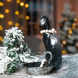 Подставка для украшений Кошка полистоун цв.черный с серебром - фото 243331 Подставка для украшений Кошка полистоун цв.черный с серебром - фото 243331