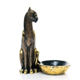 Настольная подставка для украшений Кошка полистоун цв.черный с золотом - фото 243334 Настольная подставка для украшений Кошка полистоун цв.черный с золотом - фото 243334