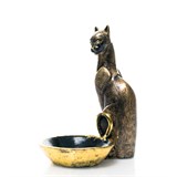 Настольная подставка для украшений Кошка полистоун цв.черный с золотом - фото 243335 Настольная подставка для украшений Кошка полистоун цв.черный с золотом - фото 243335