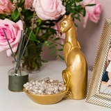 Подставка Кошка для украшений полистоун цв.золотой - фото 243339 Подставка Кошка для украшений полистоун цв.золотой - фото 243339