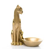 Подставка Кошка для украшений полистоун цв.золотой - фото 243342 Подставка Кошка для украшений полистоун цв.золотой - фото 243342