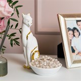 Подставка для украшений Кошка полистоун цв.белый с золотом - фото 243344 Подставка для украшений Кошка полистоун цв.белый с золотом - фото 243344