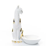 Подставка для украшений Кошка полистоун цв.белый с золотом - фото 243347 Подставка для украшений Кошка полистоун цв.белый с золотом - фото 243347