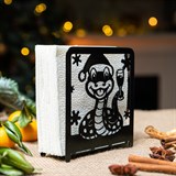 Салфетница металлическая Символ 2025 года для кухни - фото 243469