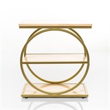 Металлическая этажерка Лофт 66-714 с деревом - фото 243511