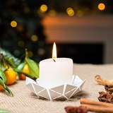 Подсвечник Лотос из металла для одной свечи - фото 243527