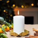 Подсвечник Лепестки металлический для одной свечи - фото 243531