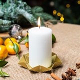 Подсвечник Лепестки металлический для одной свечи - фото 243532