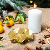 Подсвечник Лепестки металлический для одной свечи - фото 243533