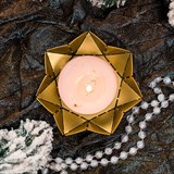 Подсвечник Лепестки металлический для одной свечи - фото 243535