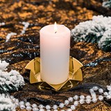 Подсвечник Лепестки металлический для одной свечи - фото 243537