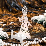 Подсвечник Снегурочка для одной свечи металл - фото 243549