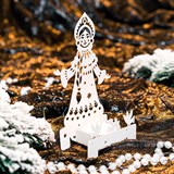 Подсвечник Снегурочка для одной свечи металл - фото 243550