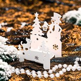 Подсвечник Снеговик из металла - фото 243556