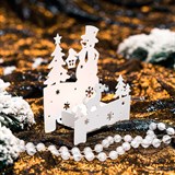 Подсвечник Снеговик из металла - фото 243557