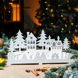 Подсвечник Зимний лес декоративный из металла,на стол - фото 243591