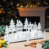 Подсвечник Зимний лес декоративный из металла,на стол - фото 243592