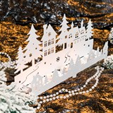 Подсвечник Зимний лес декоративный из металла,на стол - фото 243594