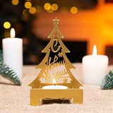 Подсвечник Ёлочки, комплект 3 шт - фото 243611