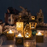 Подсвечники Рождество и Новый год, комплект 3 шт - фото 243615