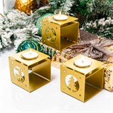 Подсвечники Рождество и Новый год, комплект 3 шт - фото 243617