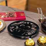 Подставка Черный кот под горячее 300-128  из металла - фото 243632