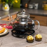 Подставка Черный кот под горячее 300-128  из металла - фото 243633 Подставка Черный кот под горячее 300-128  из металла - фото 243633