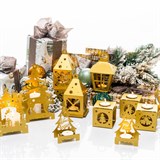 Подсвечник Снеговик на лыжах, металл,для одной свечи - фото 243655