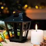 Подсвечник Фонарь новогодний , металл - фото 243666