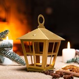 Подсвечник Фонарь новогодний , металл - фото 243674