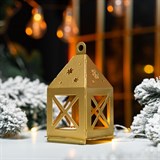 Подсвечник Фонарик из металла - фото 243680