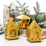 Подсвечник праздничный Фонарь из металла для одной свечи - фото 243692