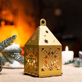 Подсвечник праздничный Фонарь из металла для одной свечи - фото 243693