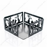 Салфетница металлическая 703-047 настольная Черные Коты - фото 243783