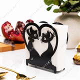 Салфетница металлическая 703-049 Влюблённые Коты - фото 243789