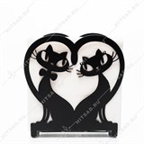 Салфетница металлическая 703-049 Влюблённые Коты - фото 243791