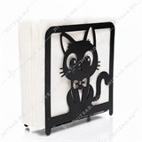 Салфетница металлическая 703-050 Чёрный Кот - фото 243797