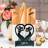 Подставка для досок с крючками 300-230 Влюблённые Коты - фото 243835