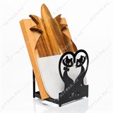 Подставка для досок с крючками 300-230 Влюблённые Коты - фото 243841