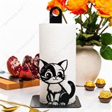 Подставка для бумажных полотенец для кухни 300-040 Чёрный кот - фото 243932 Подставка для бумажных полотенец для кухни 300-040 Чёрный кот - фото 243932