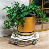 Подставка напольная для цветов 402-014 на колёсиках - фото 243977