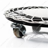 Подставка напольная для цветов 402-018 на колёсиках d=30 см - фото 243993