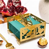 Салфетница металлическая 703-056 Сердца - фото 244171